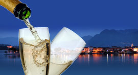 Cruise with aperitif on board, on lake Maggiore